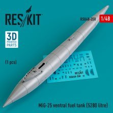 1/48 MiG-25 ventral fuel tank 5280 litre 1 pc.