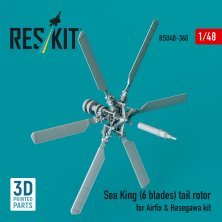 1/48 Sea King 6 blades tail rotor for Airfix/Hasegawa