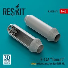 1/48 F-14A Tomcat close exhaust nozzles for GWH