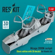 1/48 Mirage 2000N cockpit Basic editition for Kinetic