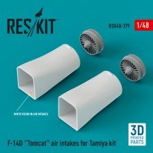 1/48 F-14D Tomcat air intakes for Tamiya