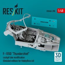1/48 F-105D Thunderchief cockpit late detailed