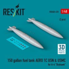 1/48 150 gallon fuel tank AERO 1C USN & USMC
