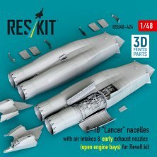 1/48 B-1B Lancer nacelles early open engine bay