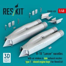 1/48 B-1B Lancer nacelles late closed engine bay