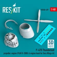 ResKit 1/48 P-47B Propeller Motor Geschlossene Haube ResKit 1/48 P-47B Propeller Motor Geschlossene Haube
