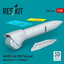 ResKit 1/48 AN/AVQ-26A PAVE Tack Pod with Pylon F-4