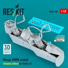 1/48 Mirage 2000N cockpit Detailed edition for Kinetic