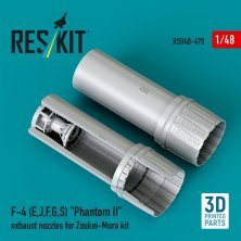 1/48 F-4 E,J,F,G,S Phantom II exhaust nozzles for Zoukei Mura