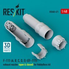 Reskit 1/48 F-111 A/B/C/D/E Tuy�res ouvertes et ferm�es