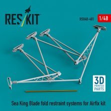 1/48 Sea King blade fold restraint systems for Airfix