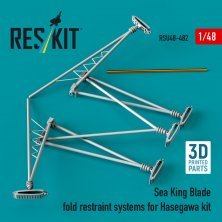 1/48 Sea King blade fold restraint systems for Hasegawa