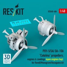 1/48 PBY-5 / OA-10A prop. & eng. & cowlings-open bay