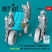 1/48 A-10 Thunderbolt II land.gears early & late