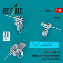 RESKIT 1/48 CH-53 MH-53 Bewaffnung GAU-21/A 3x RESKIT 1/48 CH-53 MH-53 Bewaffnung GAU-21/A 3x