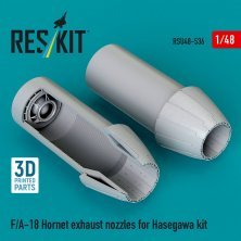 Reskit 1/48 F/A-18 Hornet Exhaust Nozzles Hasegawa