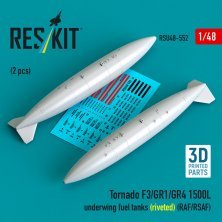 1/48 Tornado F3/GR1/GR4 1500L underwing fuel tanks