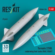 Reskit 1/48 Tornado 2250L Underwing Fuel Tanks RAF RSAF