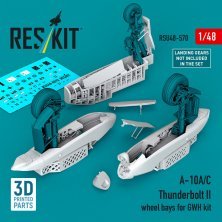 ResKit 1/48 Fahrwerksbuchten A-10A/C Thunderbolt II GWH ResKit 1/48 Fahrwerksbuchten A-10A/C Thunderbolt II GWH