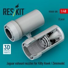 1/48 Jaguar exhaust nozzles ZIMI/Kitty Hawk