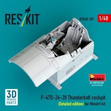 Reskit 1/48 Cockpit-Detail P-47D-26-28 Thunderbolt Miniart