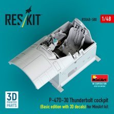 Reskit 1/48 Cockpit P-47D-30 Thunderbolt f�r Miniart