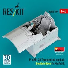 RESKIT 1/48 P-47D-30 Thunderbolt Cockpit Detail Miniart