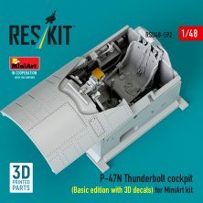 Reskit 1/48 P-47N Thunderbolt Cockpit Basic f�r Miniart