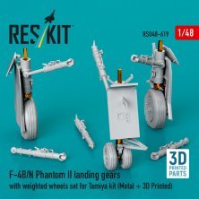 Reskit 1/48 F-4B/N Phantom II Train d'atterrissage avec roues
