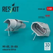 ResKit 1/48 Auspuff MH-60L UH-60A für ICM ResKit 1/48 Auspuff MH-60L UH-60A für ICM