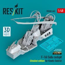 ResKit 1/48 Cockpit F-16I Sufa D�taill� Kinetic