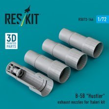 1/72 B-58 Hustler exhaust nozzles for Italeri