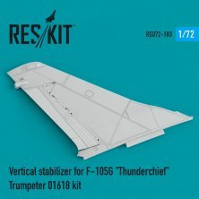 1/72 Vertical stabilizer for F-105G Thunderchief