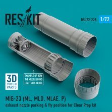 1/72 MiG-23 ML,MLD,MLAE,P exhaust nozzle parking position