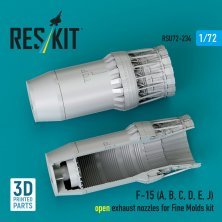 1/72 F-15 A,B,C,D,E,J open exhaust nozzles for Finemolds