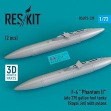 1/72 F-4 Phantom II late 370 gallon fuel tanks