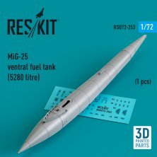 1/72 MiG-25 ventral fuel tank 5280 litre 1 pc.