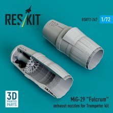 1/72 MiG-29 Fulcrum exhaust nozzles for Trumpeter