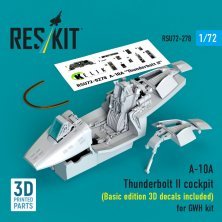 ResKit Cockpit A-10A Thunderbolt II 1/72 für GWH ResKit Cockpit A-10A Thunderbolt II 1/72 für GWH