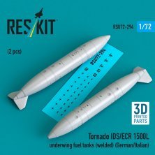 1/72 Tornado IDS/ECR 1500L underwing fuel tanks