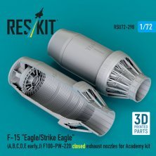 1/72 F-15 closed exhaust nozzles for Academy