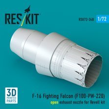 ResKit 1/72 Tuy�re F100-PW-220 ouverte F-16 Revell
