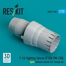 Tuy�re moteur F-16 F100-PW-220 ouverte 1/72 Tamiya