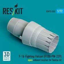 ResKit 1/72 Tuy�re F100-PW-229 ouverte F-16 Tamiya