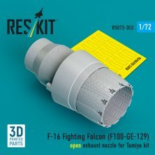 ResKit 1/72 Tuy�re F110-GE-129 ouverte F-16 Tamiya
