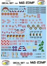 1/72 Decals MiG-23MF (30x camo schemes)
