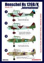 Hs-126B/K International 1/72 Decals Estland UdSSR Griechenland R Hs-126B/K International 1/72 Decals Estland UdSSR Griechenland R