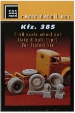 1/48 Kfz. 385  wheel set bolt type (ITAL)