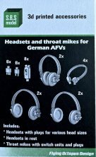 1/35 Headsets & throat mikes for German AFVs