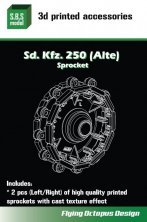 1/35 Sd.Kfz.250 Alte Sprocket, 2 pcs. TAK/for Dragon